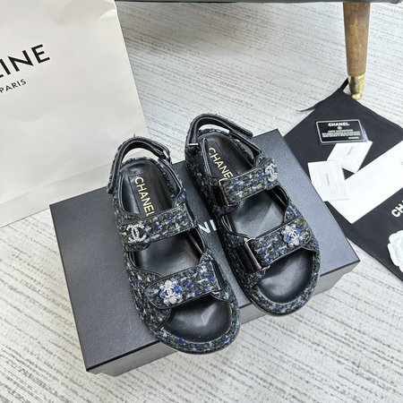 Chanel Velcro sandals