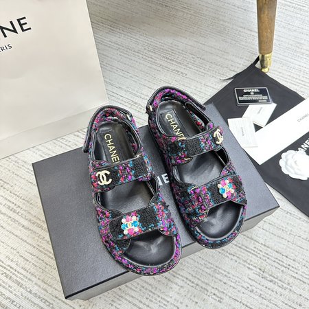 Chanel Velcro sandals