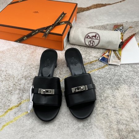 Hermes Oran sandals woven slippers