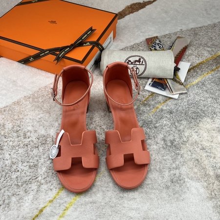 Hermes Epsom leather Santorini sandals