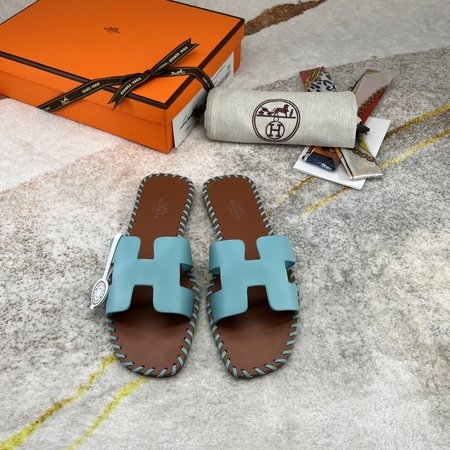 Hermes Oran sandals woven slippers