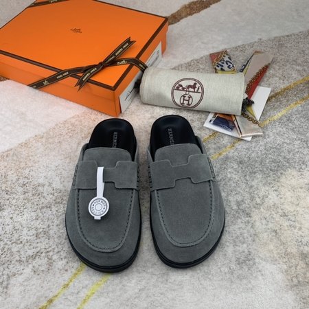 Hermes Imported custom fabric slippers