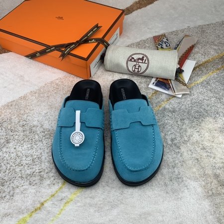 Hermes Imported custom fabric slippers