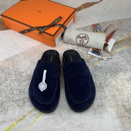 Hermes Imported custom fabric slippers