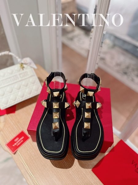 Valentino Studded metal element thick-soled sandals