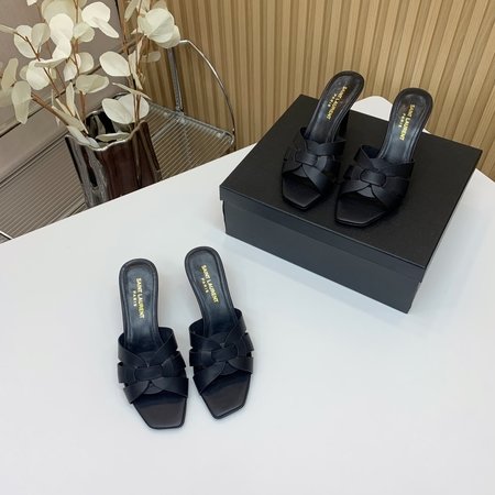 Yves Saint Laurent high heel slippers