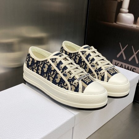 Dior Couple style thick-soled strappy low-top casual shoes