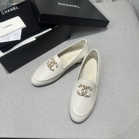 Chanel CC buckle loafers