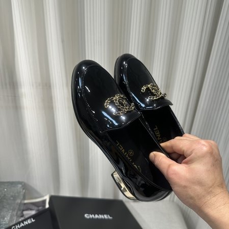 Chanel CC buckle loafers