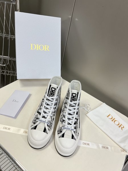 Dior Casual thick-soled cloth shoes