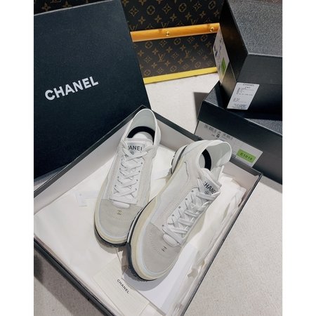 Chanel suede sneakers