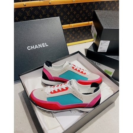 Chanel suede sneakers