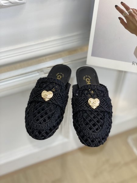 Chanel woven loafers