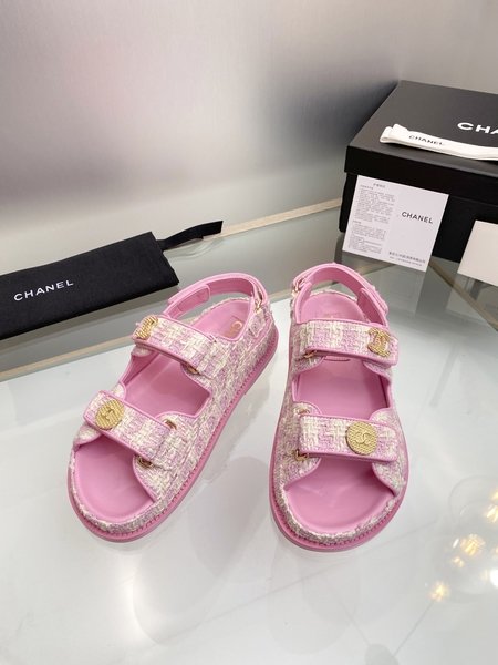 Chanel classic beach shoes