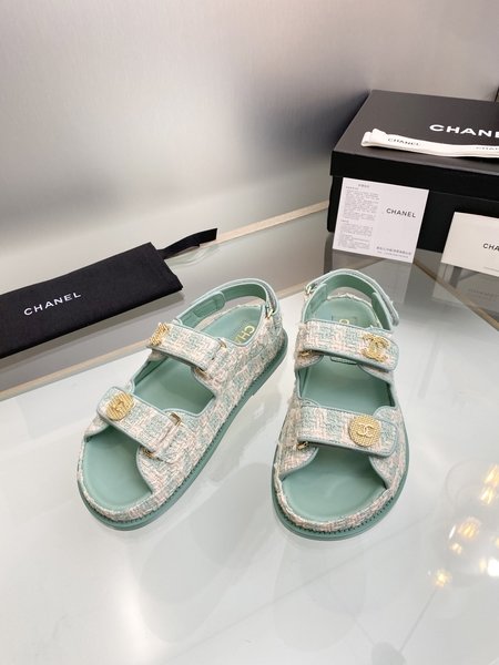 Chanel classic beach shoes