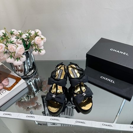 Chanel bow sandals