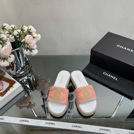 Chanel platform slippers