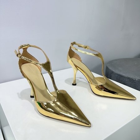 Bottega Veneta metal high heel sandals