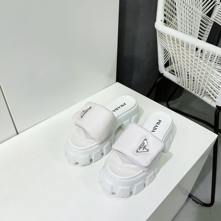 Prada Velcro slippers