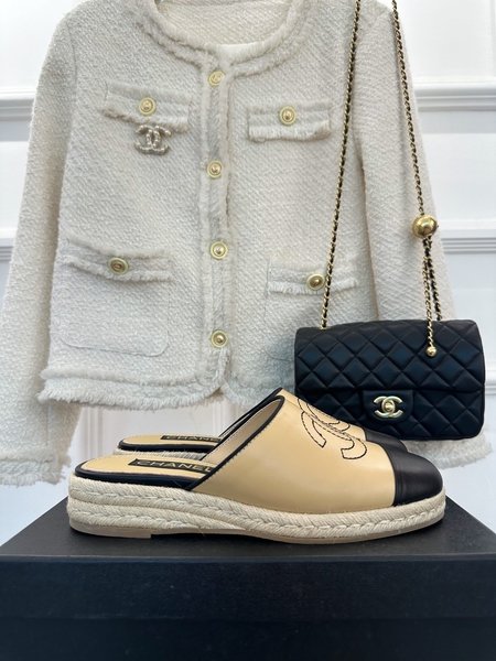 Chanel Thick-soled Espadrilles slippers