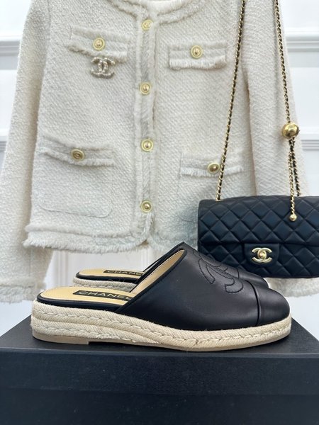 Chanel Thick-soled Espadrilles slippers