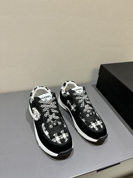 Chanel plaid sneakers sneakers