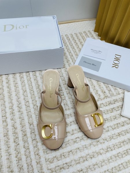 Dior mary jane half slip sandals