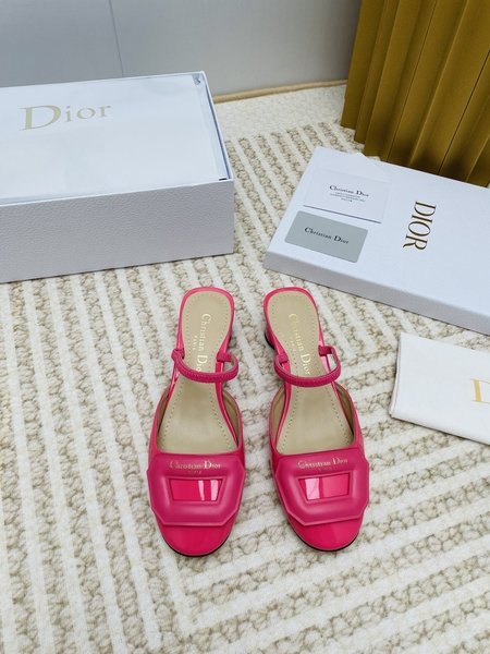 Dior Mary Jane half slide square buckle sandals