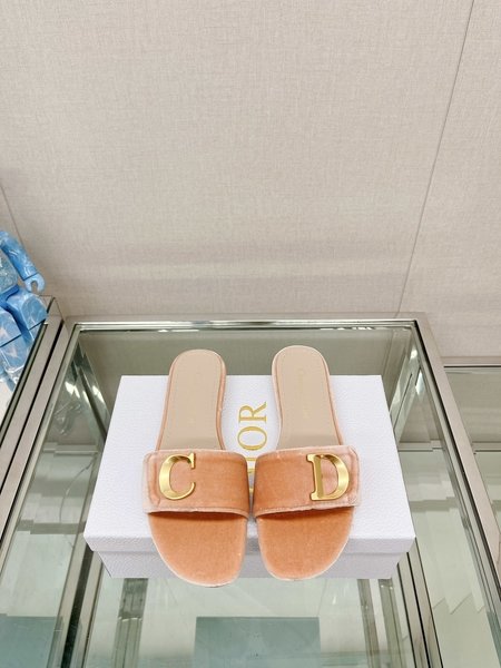 Dior flat flat sandals slippers