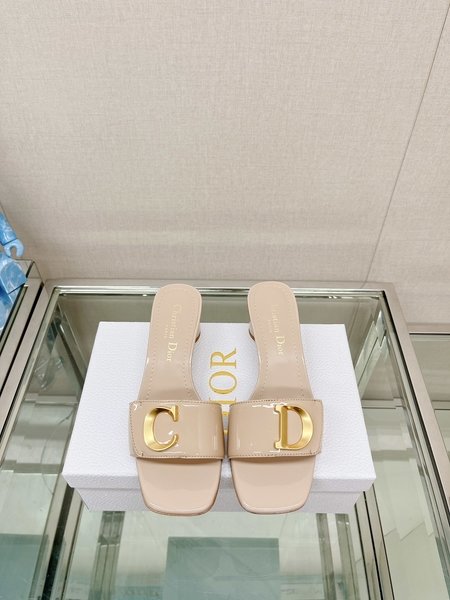 Dior flat flat sandals slippers