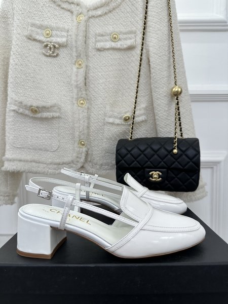 Chanel empty back sandals