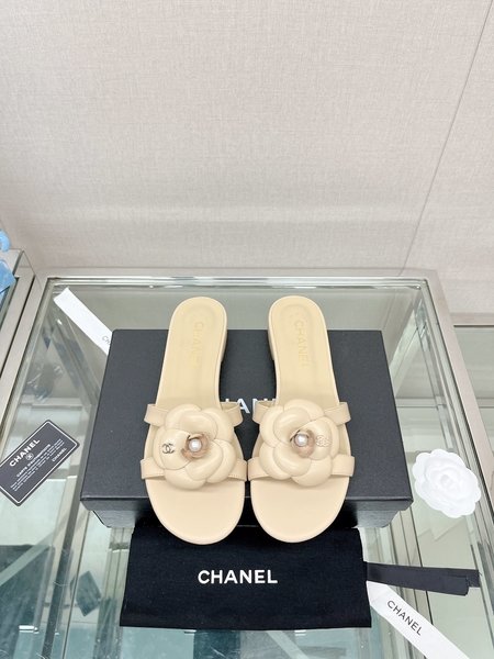 Chanel Sheepskin lined sandals