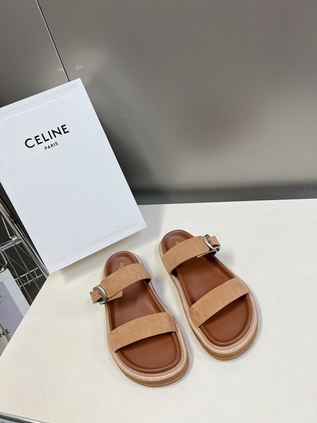 Celine First layer imported cowhide slippers