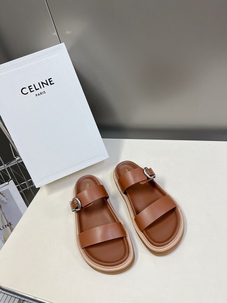 Celine First layer imported cowhide slippers