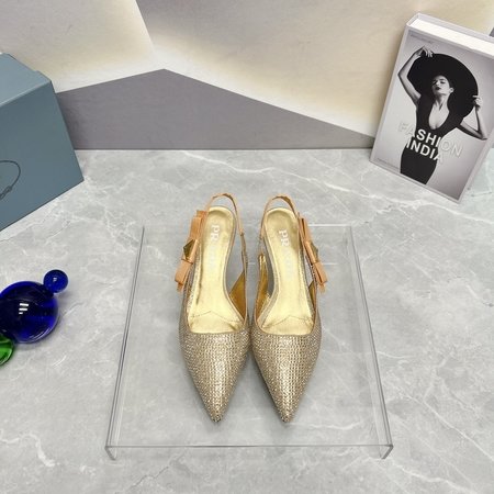 Prada Kitten Heels Women s Shoes with Pointed Toe and Hollow Ironing