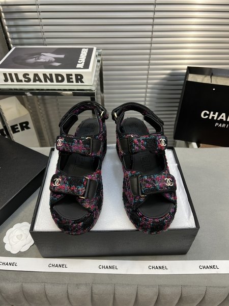 Chanel Classic beach sandals with thick soles