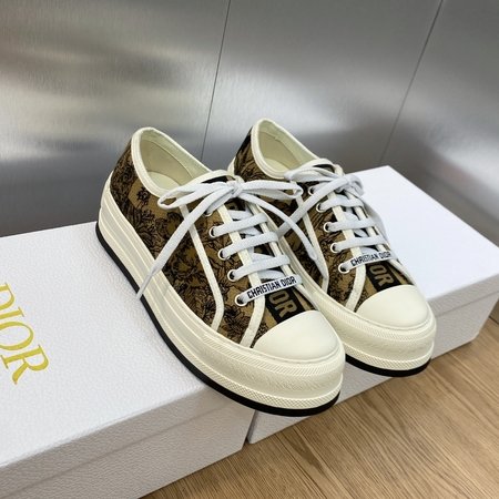 Dior Couple style thick-soled strappy low-top casual shoes