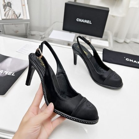 Chanel Genuine leather outsole high heel sandals