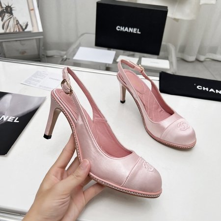 Chanel Genuine leather outsole high heel sandals