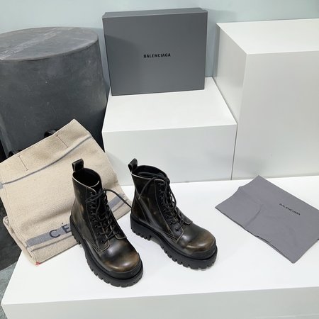 Balenciaga platform lace-up martin boots