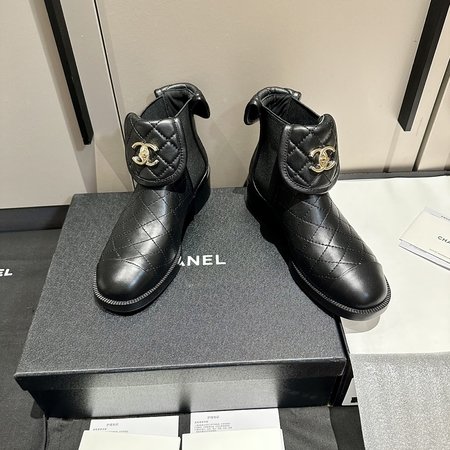 Chanel genuine leather outsole boots