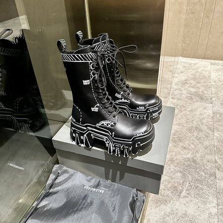 Balenciaga Bulldozer motorcycle boots