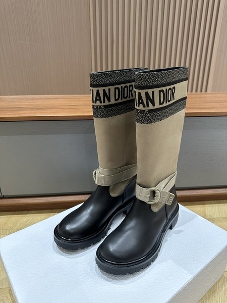 Dior Classic calfskin high boots