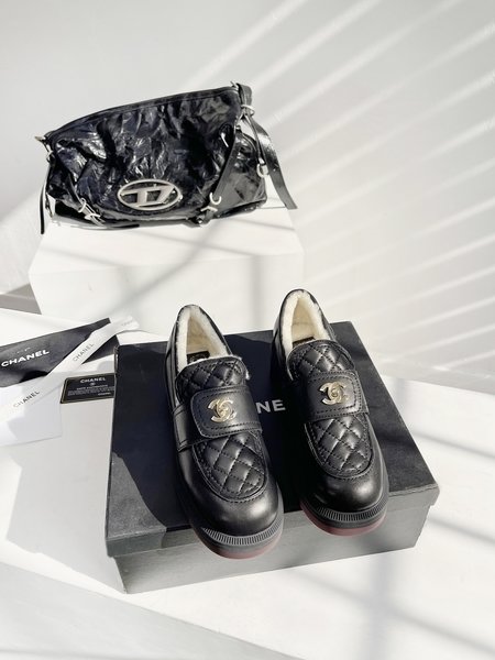 Chanel Classic bag buckle loafers