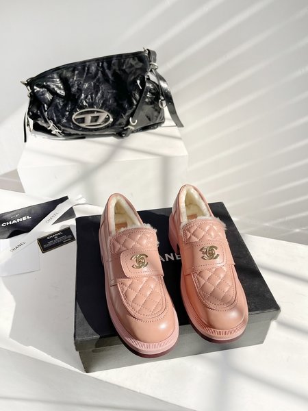 Chanel Classic bag buckle loafers