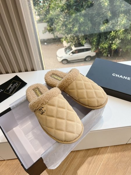 Chanel New style loafers in wool slippers and cotton shoes series