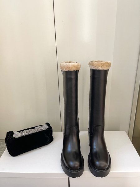 Miu Miu Retro series furry boots