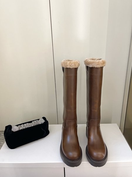 Miu Miu Retro series furry boots