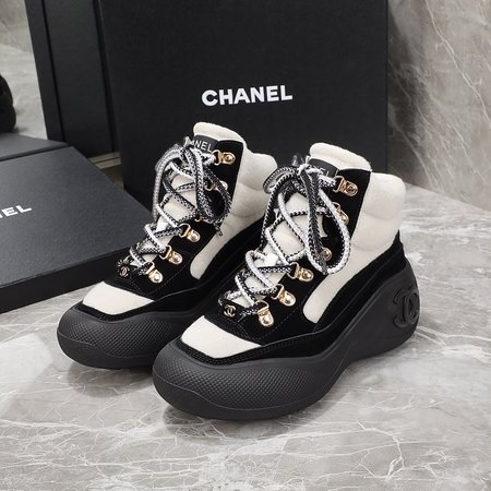 Chanel CC Logo boots