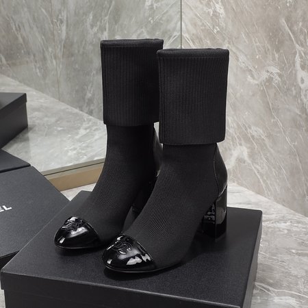 Chanel New sock boots